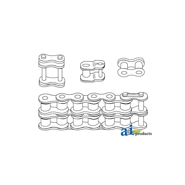 40 Double Roller Chain, 10ft (Import) 8.4" x1.7" x8.3"